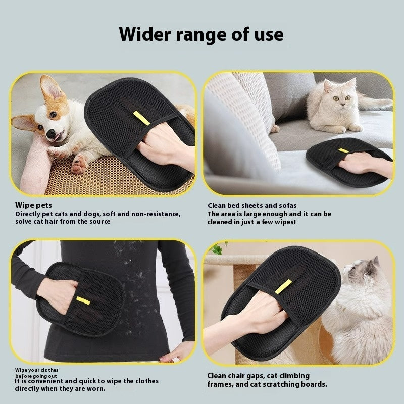 Double-Sided Pet Hair Removal Glove – For Furniture & Fabrics
