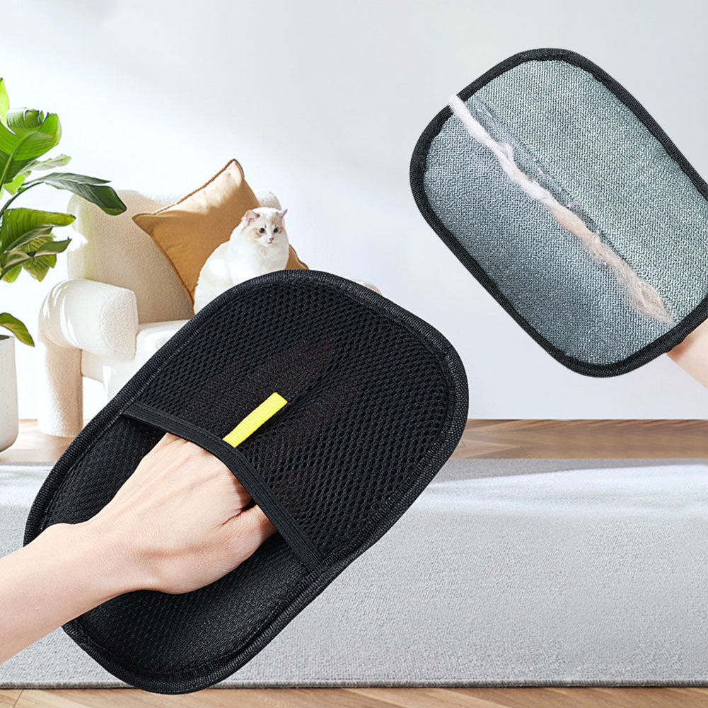 Double-Sided Pet Hair Removal Glove – For Furniture & Fabrics