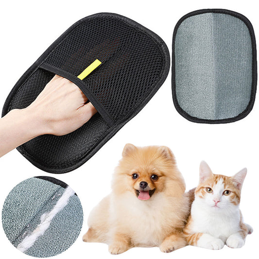 Double-Sided Pet Hair Removal Glove – For Furniture & Fabrics