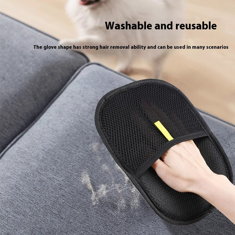 Double-Sided Pet Hair Removal Glove – For Furniture & Fabrics